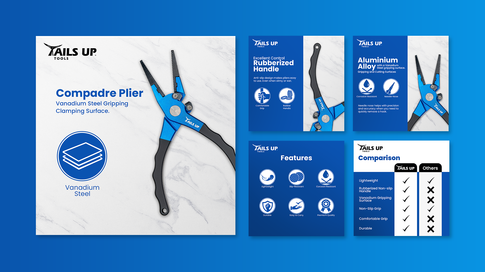 Tails Up Tools — Compadre Plier listing images